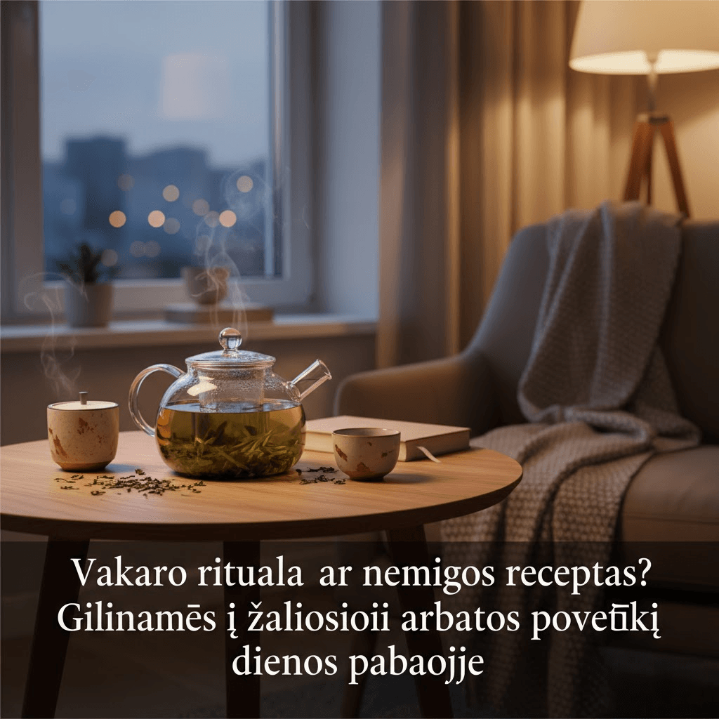 Vakaro ritualas ar nemigos receptas? Gilinamės į žaliosios arbatos poveikį dienos pabaigoje Vakaro ritualas ar nemigos receptas? Gilinamės į žaliosios arbatos poveikį dienos pabaigoje
