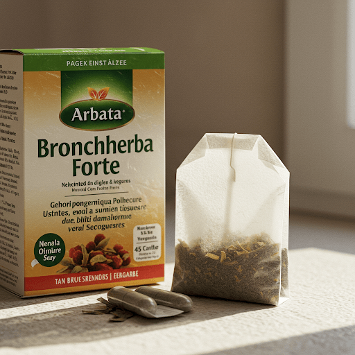 Arbata "BronchoHerba Forte": gilus kvėpavimas gamtos jėga