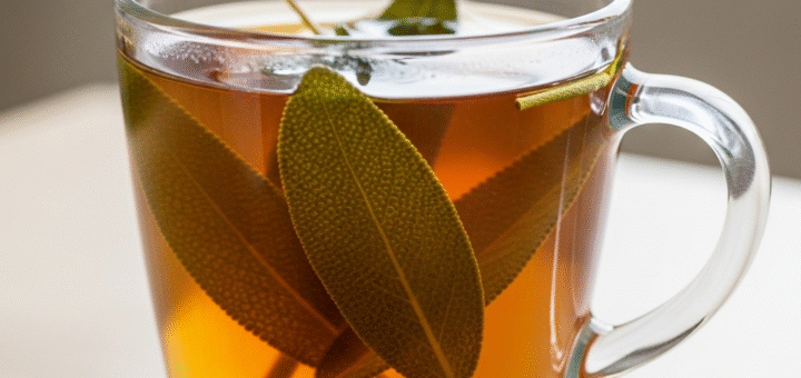 šalavijų lapų arbata gintarine