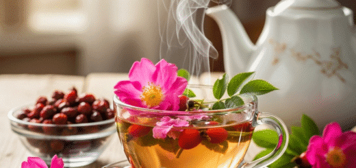 Erškėtrožių Žiedų Arbata: Kvapnus Gamtos Eliksyras Jūsų Grožiui ir Sielai