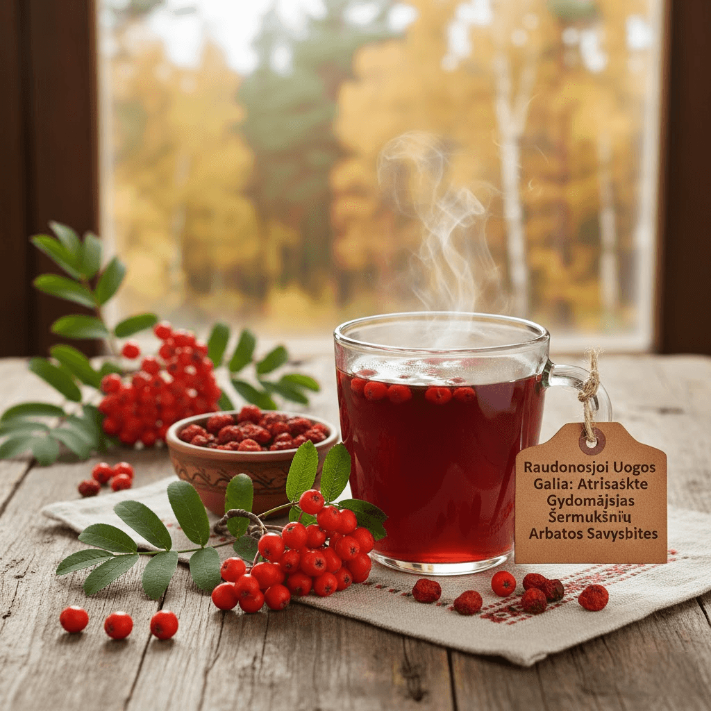Raudonosios Uogos Galia: Atraskite Gydomąsias Šermukšnių Arbatos Savybes