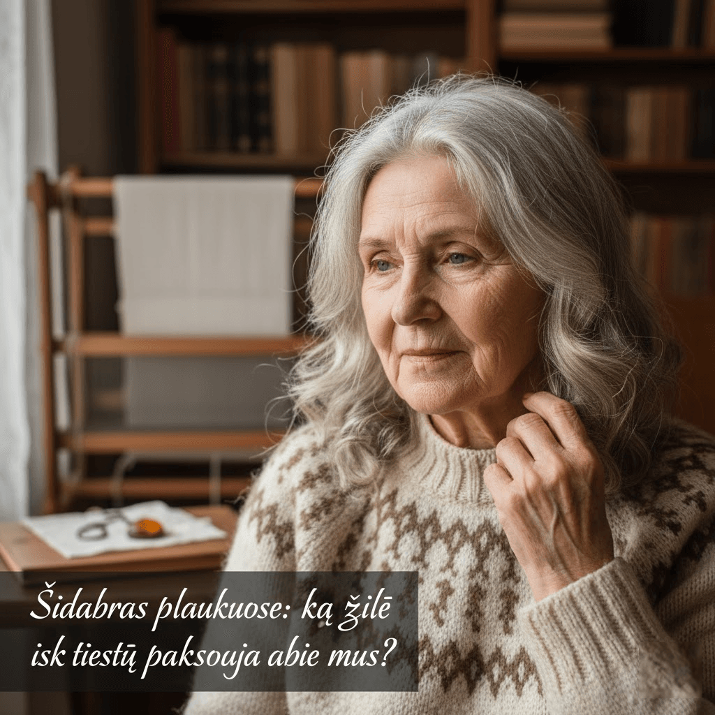 Sidabras plaukuose: ką žilė iš tiesų pasakoja apie mus?