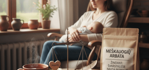 Meškauogių Arbata Žindant: Svarstyklėse Nauda Mamai ir Rizika Kūdikiui