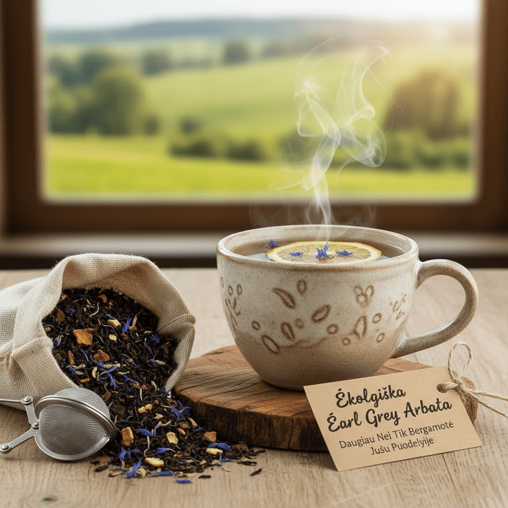 Ekologiška Earl Grey Arbata: Daugiau Nei Tik Bergamotė Jūsų Puodelyje