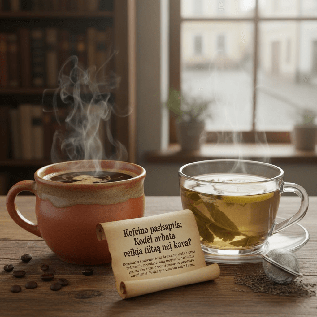 Kofeino paslaptis: Kodėl arbata veikia kitaip nei kava?