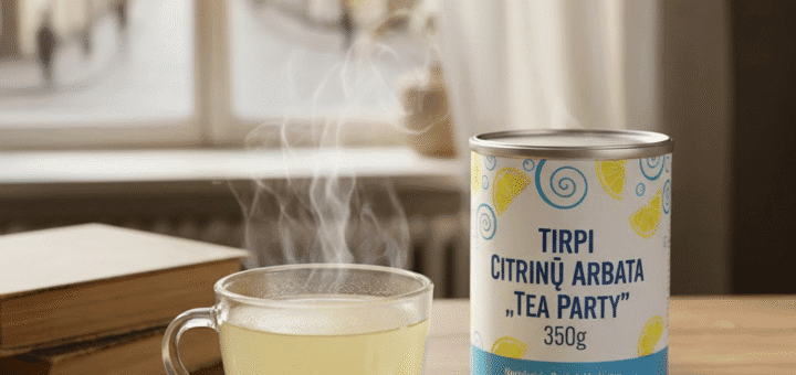 Tirpi Citrinų Arbata „Tea Party“ 350g: Nostalgijos Gūsis ir Modernus Patogumas Jūsų Puodelyje