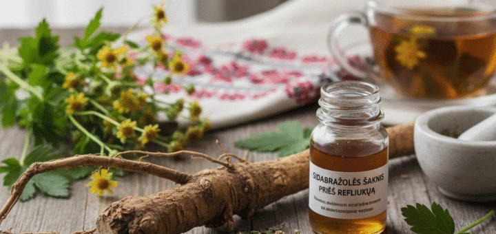 Sidabražolės Šaknis Prieš Refliuksą: Gamtos Atsakas Rėmeniui ir Virškinimo Vargams