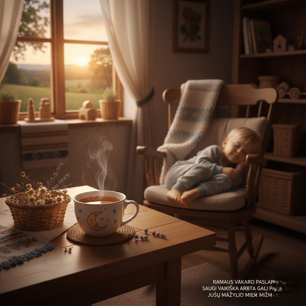 Ramaus Vakaro Paslaptis: Kaip Saugi Vaikiška Arbata Gali Pagerinti Jūsų Mažylio Miegą ir Nuotaiką Ramaus Vakaro Paslaptis: Kaip Saugi Vaikiška Arbata Gali Pagerinti Jūsų Mažylio Miegą ir Nuotaiką