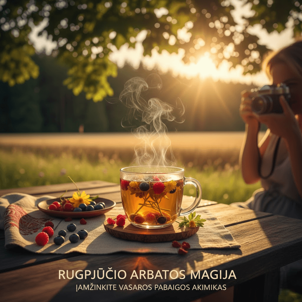 Rugpjūčio arbatos magija: Įamžinkite vasaros pabaigos akimirkas lyg fotografas Rugpjūčio arbatos magija: Įamžinkite vasaros pabaigos akimirkas lyg fotografas