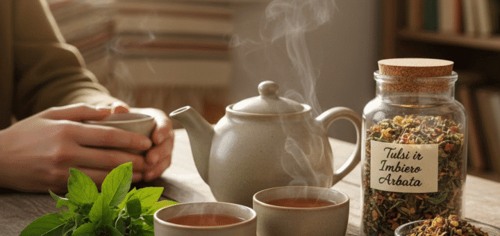 Tulsi ir Imbiero Arbata: Ajurvedos Dovana Šiuolaikiniam Pasauliui