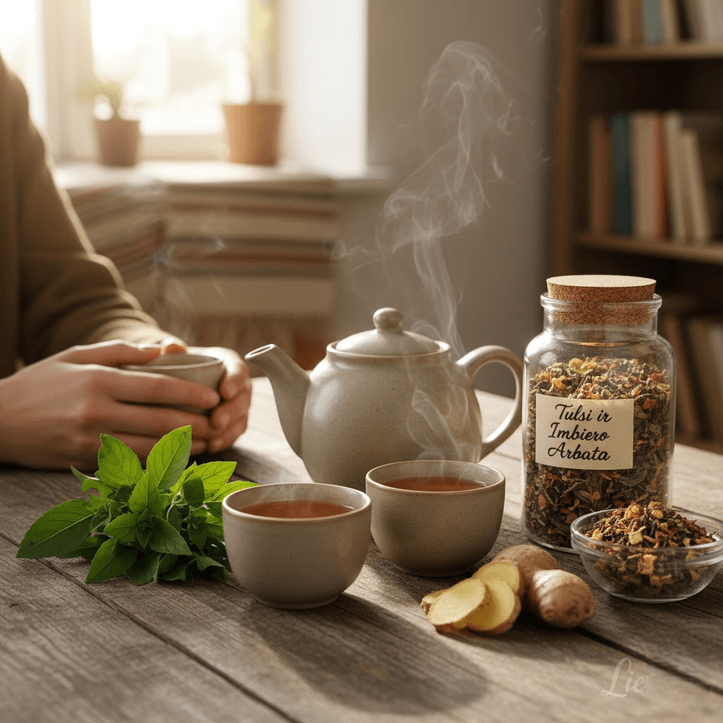 Tulsi ir Imbiero Arbata: Ajurvedos Dovana Šiuolaikiniam Pasauliui