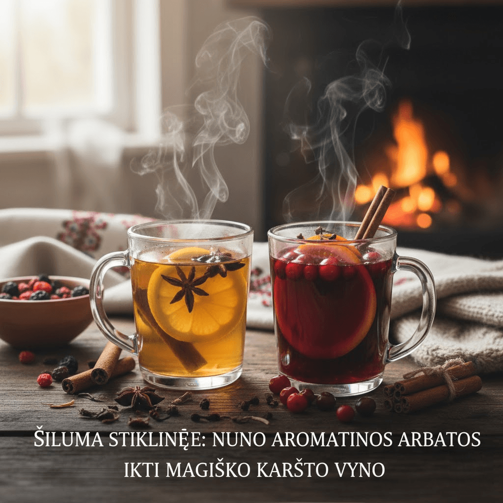 Šiluma Stiklinėje: Nuo Aromatingos Arbatos Iki Magiško Karšto Vyno