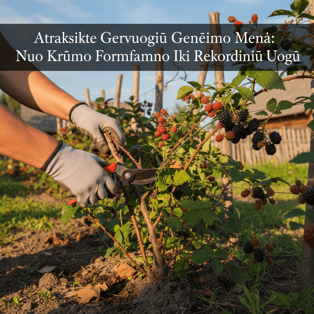 Atraskite Gervuogių Genėjimo Meną: Nuo Krūmo Formavimo Iki Rekordinių Uogų