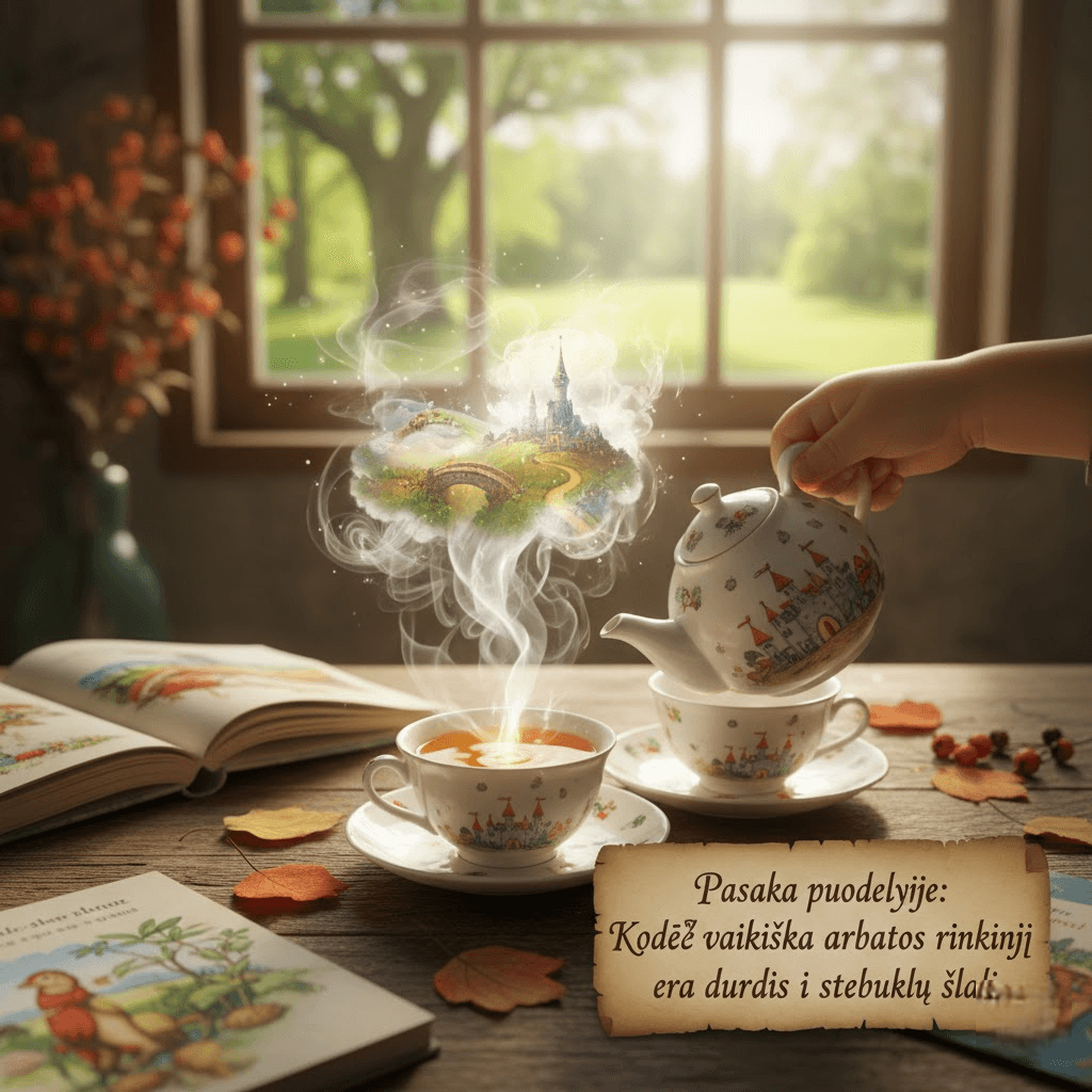 Pasaka puodelyje: Kodėl vaikiškas arbatos rinkinys yra durys į stebuklų šalį