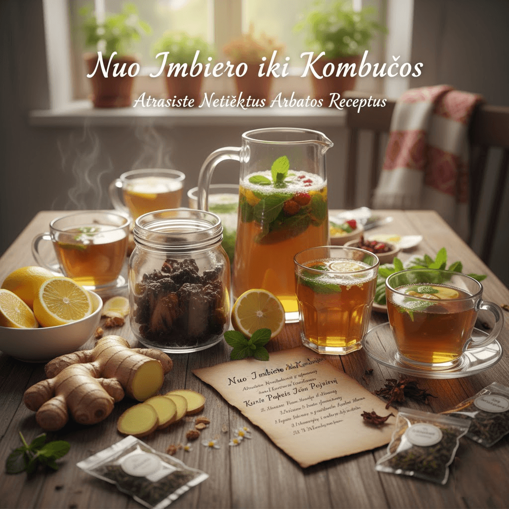 Nuo Imbiero iki Kombučos: Atraskite Netikėtus Arbatos Receptus, Kurie Pakeis Jūsų Požiūrį