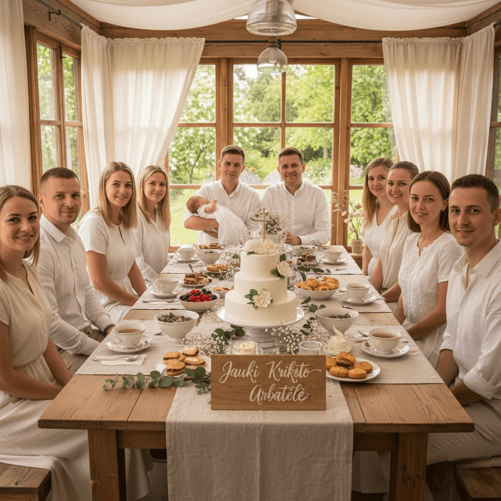 Jauki krikšto arbatėlė: kaip sukurti nepamirštamą šventę po ceremonijos