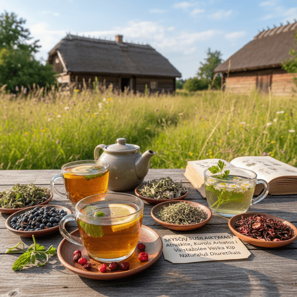 Skysčių Susilaikymas? Atraskite, Kurios Arbatos ir Vaistažolės Veikia Kaip Natūralūs Diuretikai