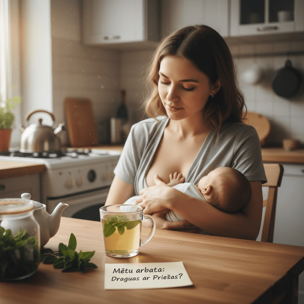 Žindančios mamos dilema: Mėtų arbata – draugas ar priešas pieno gamybai?