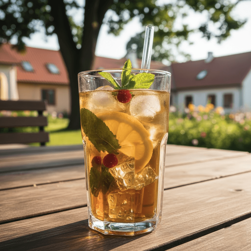 Beatos stiliaus šalta arbata: gaivus vasaros džiaugsmas jūsų stiklinėje Beatos stiliaus šalta arbata: gaivus vasaros džiaugsmas jūsų stiklinėje