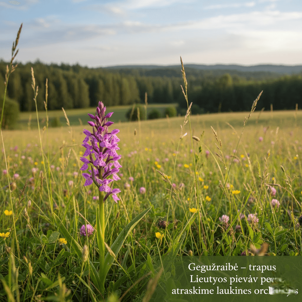 Gegužraibė – trapus Lietuvos pievų perlas: atraskime laukines orchidėjas