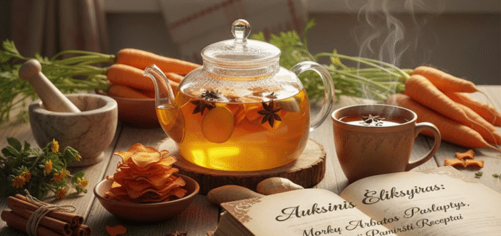 Auksinis Eliksyras: Morkų Arbatos Paslaptys, Nauda ir Pamiršti Receptai
