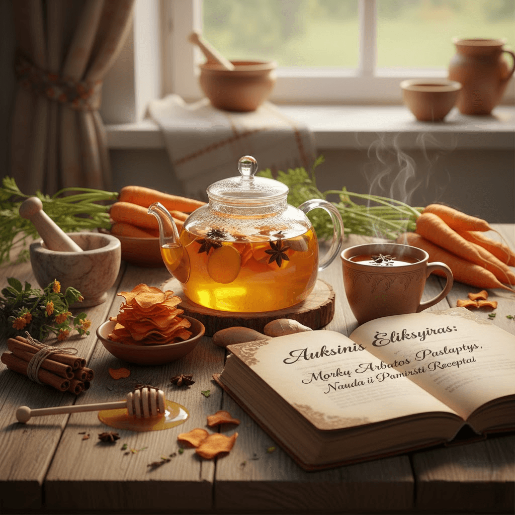 Auksinis Eliksyras: Morkų Arbatos Paslaptys, Nauda ir Pamiršti Receptai