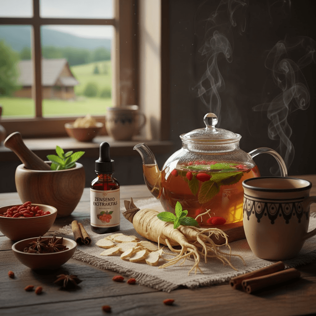 Ženšenio galia jūsų virtuvėje: naminė arbata ir ekstrakto gamybos paslaptys