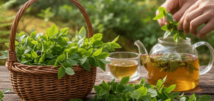 Žali mėlynių lapeliai arbatai: ar verta skinti ir kaip paruošti?