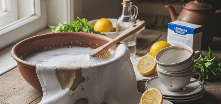 Arbatos dėmės: laiko patikrinti metodai išgelbėti audinius ir indus