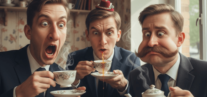 Arbata Vaikinų Groteskas: Kai Arbatos Puodelis Tampa Charakterio Iššūkiu