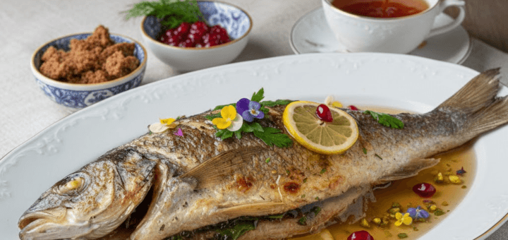 Netikėtas duetas: Žuvis arbatos drebučiuose – kulinarinė drąsa jūsų šventėms