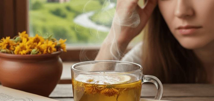 Medetkų arbata ir galvos svaigimas: priežastys, kurias retai aptariame