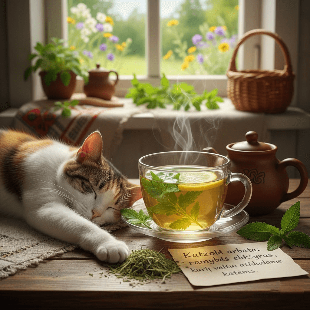 Katžolė arbata: ramybės eliksyras, kurį veltui atiduodame katėms