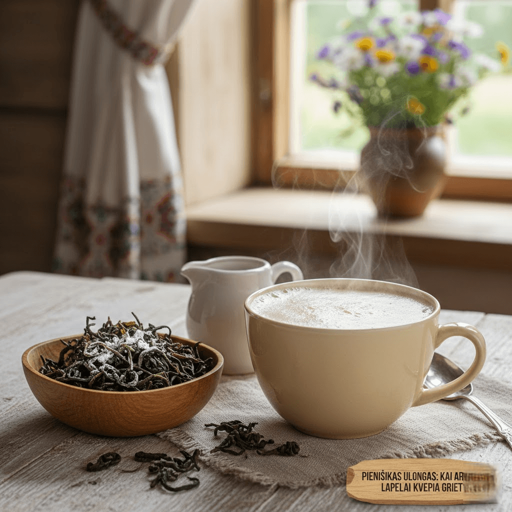 Pieniškas ulongas: kai arbatos lapeliai kvepia grietinėle