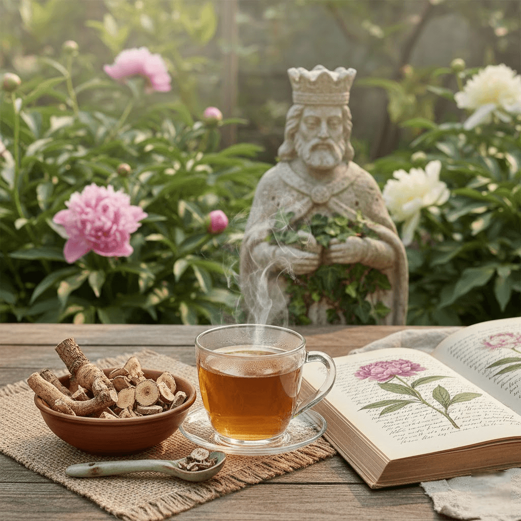 Bijūnų šaknų arbata: Paslėpta sodo karaliaus galia