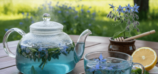 Agurklės žiedų arbata: žydrasis geros nuotaikos eliksyras ir vasaros gaiva