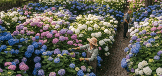 Didžialapė hortenzija: Kaip sukurti žiedų jūrą ir išvengti auginimo klaidų