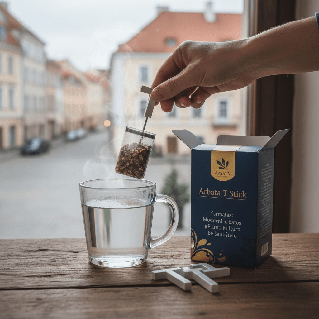 Arbata T Stick formatas: Moderni arbatos gėrimo kultūra be šaukštelio Arbata T Stick formatas: Moderni arbatos gėrimo kultūra be šaukštelio