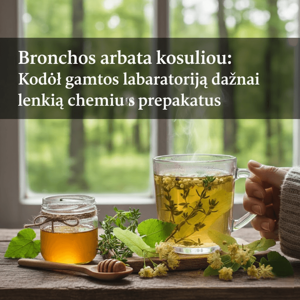 Bronchos arbata kosuliui: Kodėl gamtos laboratorija dažnai lenkia cheminius preparatus