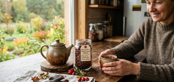 Ekologiška erškėtuogių arbata: gamtos dovana jūsų sveikatai ir imunitetui