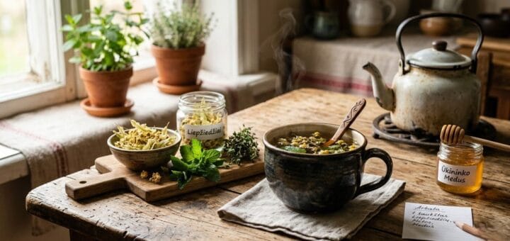 Namų vaistinėlė puodelyje: Kaip pasigaminti tobulą prieskoninių žolelių arbatą (Receptai ir patarimai)