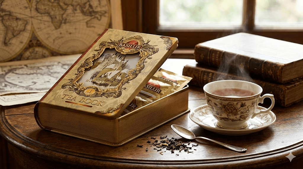 Basilur arbatos knyga: prabangos, istorijos ir skonio magija vienoje pakuotėje Basilur arbatos knyga: prabangos, istorijos ir skonio magija vienoje pakuotėje