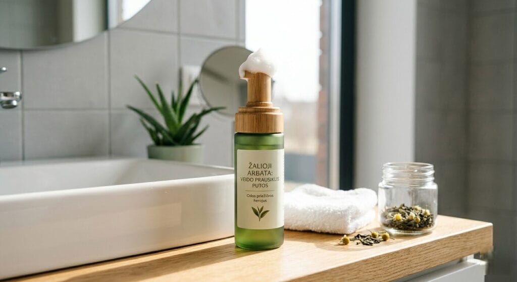 Žaliosios arbatos veido prausiklis putos: viskas, ką reikia žinoti apie šį odos priežiūros herojų