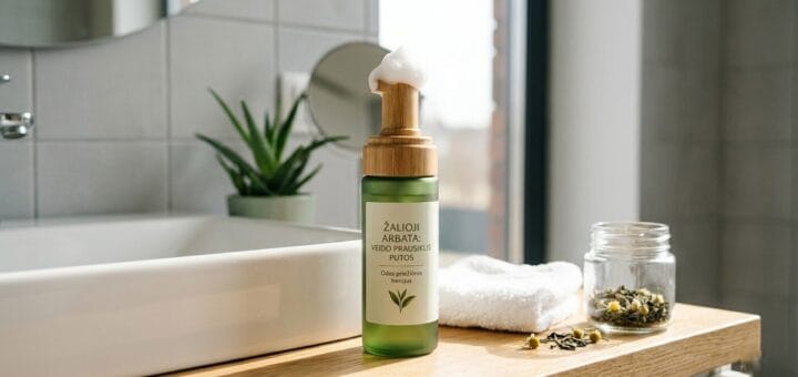 Žaliosios arbatos veido prausiklis putos: viskas, ką reikia žinoti apie šį odos priežiūros herojų