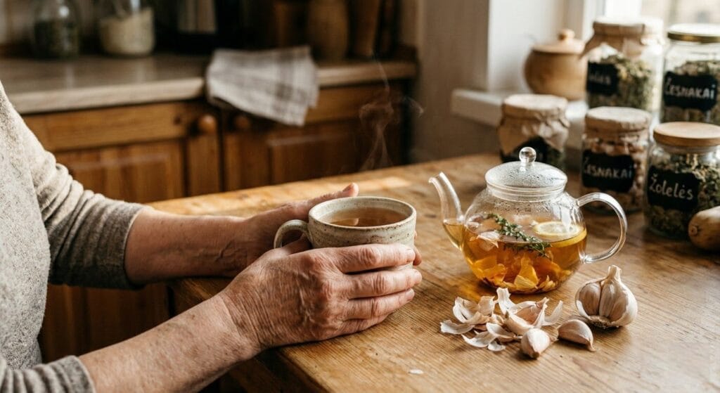 Česnakų lukštų arbata: Netikėta gamtos dovana, kurią dažniausiai išmetame