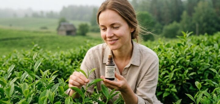 Žaliosios arbatos ekstraktas: Gamta padovanotas jaunystės ir tyrumo eliksyras jūsų odai