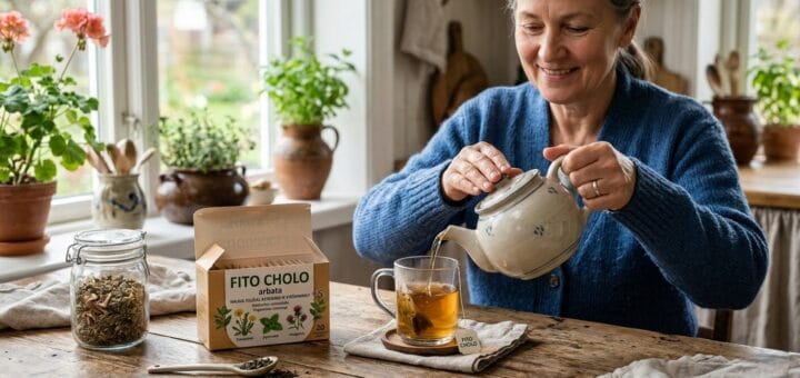 Fito Cholo arbata: viskas, ką reikia žinoti apie jos naudą tulžiai, kepenims ir virškinimui