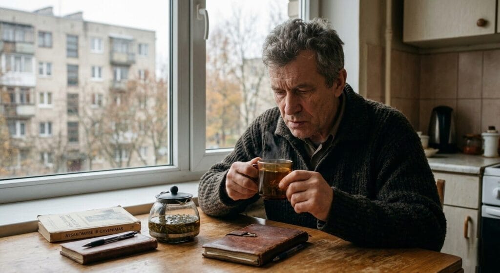 Kaip karčią metėlių arbatą geriu aš pareigą: Apie gyvenimo skonį, atsakomybę ir vidinę stiprybę