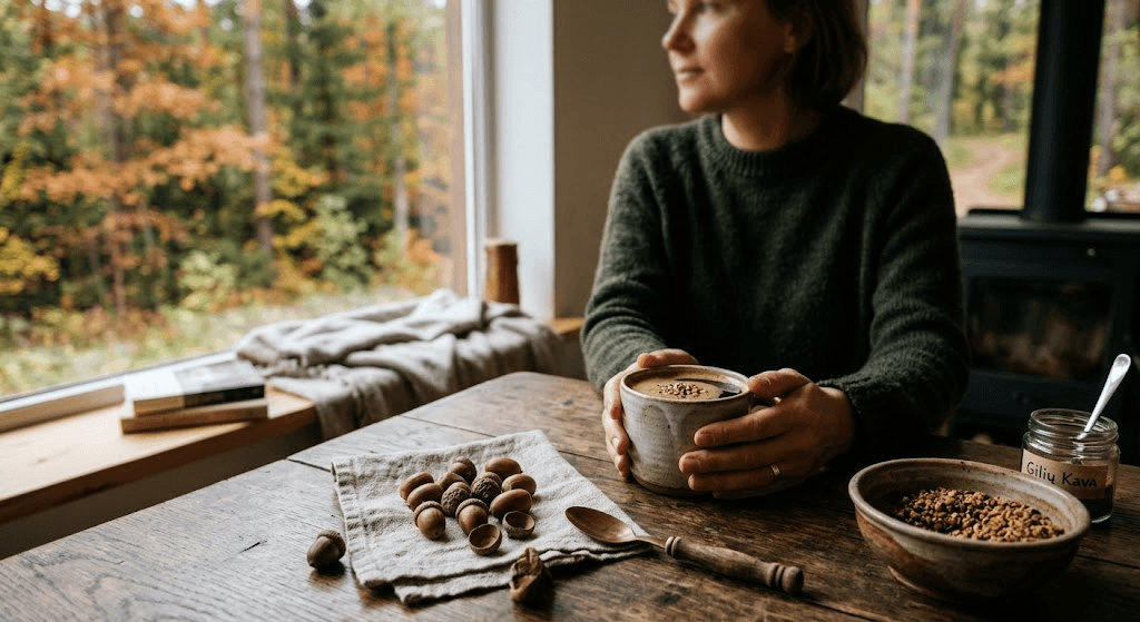 Gilių kava: Miško auksas jūsų puodelyje Gilių kava: Miško auksas jūsų puodelyje